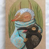 Mi Proyecto del curso: Acuarela sobre madera. Un projet de Illustration traditionnelle de Katerine Ortiz - 27.08.2019