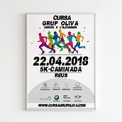 Carte Carrera Solidaria Grupo Oliva. Poster Design project by David Agudo - 08.27.2019