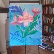 Mi Proyecto del curso: Pintura botánica con acrílico. Traditional illustration project by Ro Manzano - 08.30.2019