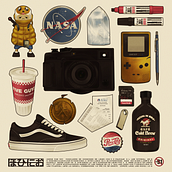 90 Solid Brush. Concept Art, Graphic Design, Traditional illustration, Digital Illustration, and Video Games project by Dave Ordnajela - 08.30.2019