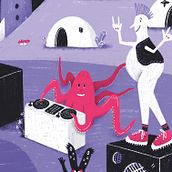 Festival espacial MDI 2019. Traditional illustration, Digital Illustration, and Children's Illustration project by Lucia Serrat - 06.09.2019