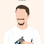 Póster cumpleaños. Un progetto di Disegno di ritratti e Graphic design di albalcalavidal - 02.09.2019