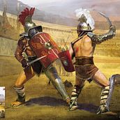 Romanos y gladiadores. Traditional illustration project by Ricardo Sánchez Rodríguez - 09.03.2019