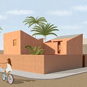 CASA DE FIN DE SEMANA. 3D, Architecture, Interior Architecture, and Digital Illustration project by mafer161194 - 09.04.2019