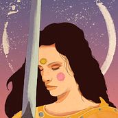 Atenea . Ilustrasi tradisional, Gambar Pensil, Ilustrasi Digital, Menggambar Potret, Dan Menggambar Artistik proyek oleh annamegar - 09.04.2019
