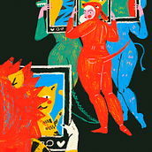 Fauna Digital - InkChallenge. Projekt z dziedziny Kreat, wność,  R, sunek, Trad, c, jna ilustracja, Ilustracja c i frowa użytkownika Rosario Lucas - 10.08.2019