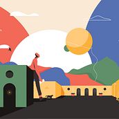 Tarde Cotidiana / MIBICI. Un progetto di Illustrazione digitale di Daniel Meza - 07.09.2019