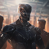 BLACK. 3D Character Design project by Antar Castro - 09.09.2019