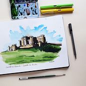 Urban Sketching. Een project van Aquarelschilderen van Cristina Molina - 09.09.2019