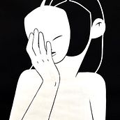 El Breve Espacio Entre Dos Puntos (serie). Traditional illustration project by Caltz - 08.05.2019