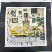 Ilustraciones. Arquitetura de interiores, Design de interiores e Ilustração tradicional projeto de Nataly Gonzalez Villar - 13.02.2019