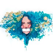 Mi Proyecto del curso: Retrato ilustrado en acuarela aplicado a Ilustración Editorial. Traditional illustration project by Nellie Noire - 09.11.2019