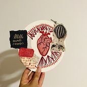 Mi Proyecto del curso: Técnicas de bordado experimental sobre papel. Embroider project by Inma Sánchez - 09.12.2019