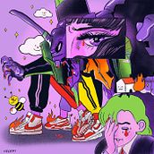 HELLCAT X Cartoon Madness. Poster Design, Traditional illustration, and Digital Illustration project by Maria Elena Ramirez Ortega - 06.04.2019