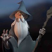 Gandalf. Concept Art project by Patricia Liébana - 11.16.2018