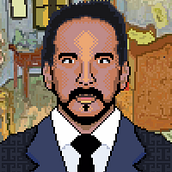 Mi Proyecto del curso: Fotografía + El dormitorio en Arlés (VanGogh). Pixel Art project by Eduardo David Iglesias Fernández - 09.17.2019