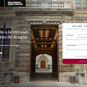 Intranet Gobierno de Aragón. CSS, Web Development, and UX / UI project by Jesús Hernando - 04.17.2019