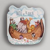 Noé y el Arca. Digital Illustration, and Children's Illustration project by Elisenda Adell - 01.13.2021