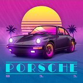 PORSCHE 911. Graphic Design, Facebook Marketing, and Traditional illustration project by Charles Miranda - 06.07.2019