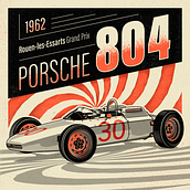 PORSCHE 804. Graphic Design, Facebook Marketing, and Traditional illustration project by Charles Miranda - 08.24.2019