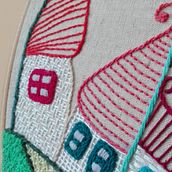 Mi Proyecto del curso: Técnicas básicas de bordado: puntadas, composiciones y gamas cromáticas. Bordado, Costura, e Criatividade projeto de María Delgado y de Miguel - 25.09.2019