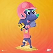Salcho. Character Design, Traditional illustration, Instagram, Creativit, Art Direction, Children's Illustration, and Vector Illustration project by Jassir Chiroque Fernandez - 09.25.2019