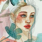 Mi Proyecto del curso: Retrato ilustrado en acuarela. Un projet de Illustration traditionnelle de Montse Careta - 25.09.2019