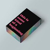 This is some kind of a beginning. Graphic Design project by Anna Méndez - 09.26.2019