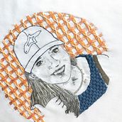 Retrato de una amiga. Un progetto di Artigianato, Belle arti e Ricamo di Maritere D - 26.09.2019