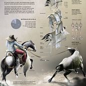 HERENCIA DE CUERO Y TIENTO. Infographics project by JOSÉ EMILIANO ANDRADE ORELLANA - 09.27.2019