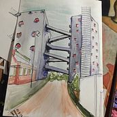 SESC Pompeia. Architecture, and Street Art project by Priscilla Gama - 09.29.2019