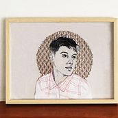 Mi Proyecto del curso: Creación de retratos bordados. Een project van  Beeldende kunst, Borduurwerk, Naaiwerk y  Portrettekening van Lourdes Alonso Carrión - 30.09.2019