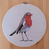 Mi Proyecto del curso: Pintar con hilo: técnicas de ilustración textil. Embroider project by Aida Gómez - 09.30.2019