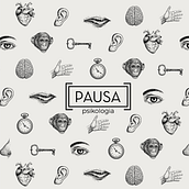 Branding, identidad visual, web. Pausa Psikologia. Un proyecto de Br, ing e Identidad, Diseño de logotipos, Diseño gráfico y Diseño Web de Kënsla - 30.07.2018