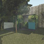 Módulos de restauración provisionales . Architecture project by María José Artidiello - 02.08.2017