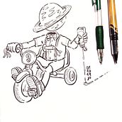 Inktober 2019. Traditional illustration & Instagram project by Jordi Inglada Ill - 10.01.2019
