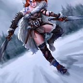 Barbarian Warrior Eude. Un projet de Conception de personnages, Illustration traditionnelle , et Jeux vidéo de Rafa Flores Art - 03.10.2019