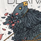 DERIVA "HAIKU I" COVER ARTWORK. Desenho, Design, Design gráfico e Ilustração tradicional projeto de Álvaro Cubero González - 03.10.2019