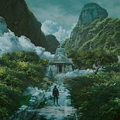 El templo de piedra. Concept Art e Ilustração digital projeto de Fernando Ramírez León - 05.10.2019