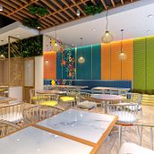 My project in Interior Design for Restaurants course. 3D project by wai phyo - 10.06.2019