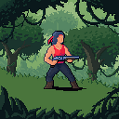 Mi Proyecto del curso: Introducción al diseño de personajes en pixel art. Pixel Art project by Dharys Tamarez - 10.06.2019