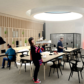 Architect's House | Co-working Space. Arquitetura de interiores projeto de Мария Динор - 07.10.2019