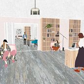 Creative studios - interior studies . % Klaudia Kosarko tarafından hazırlanan Mimarlık, Ve İç Tasarım projesi - 06.10.2018