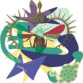 Proyecto Personal- Sacred bug. Collage, Design, Graphic Design, and Digital Illustration project by apsaras_david - 10.07.2019