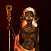 Cultura africana, by Suas. Un proyecto de Diseño, Ilustración tradicional, Ilustración digital y Pintura de Susana Ríos - 09.10.2019