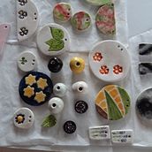 piezas ceramicas para joyeria. Ceramics project by Loles Macau - 10.09.2019