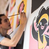 MURAL |  La Cocina de mi Vecina – Madrid. Street Art, Traditional illustration, and Painting project by Guillermo Escribano - 10.09.2019