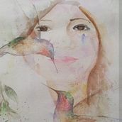 Mi Proyecto del curso: Retrato ilustrado en acuarela. Un projet de Beaux Arts de Miguel Angel T U - 12.10.2019