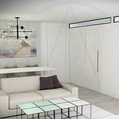 DISEÑO INTERIOR_INFOGRAFIA 3D_REMODELACION VIVIENDA PARTICULAR_ S. HERNÁNDEZ. 3D, Architecture, Interior Architecture, Decoration, Design, Interior Design, 3D Modeling, Photograph, and Post-production project by Antonio González Cortés - 10.12.2019