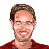 Caricatura de Pewdiepie. Un proyecto de Ilustración tradicional e Ilustración digital de Bryan Miguel Machorro León - 13.10.2019